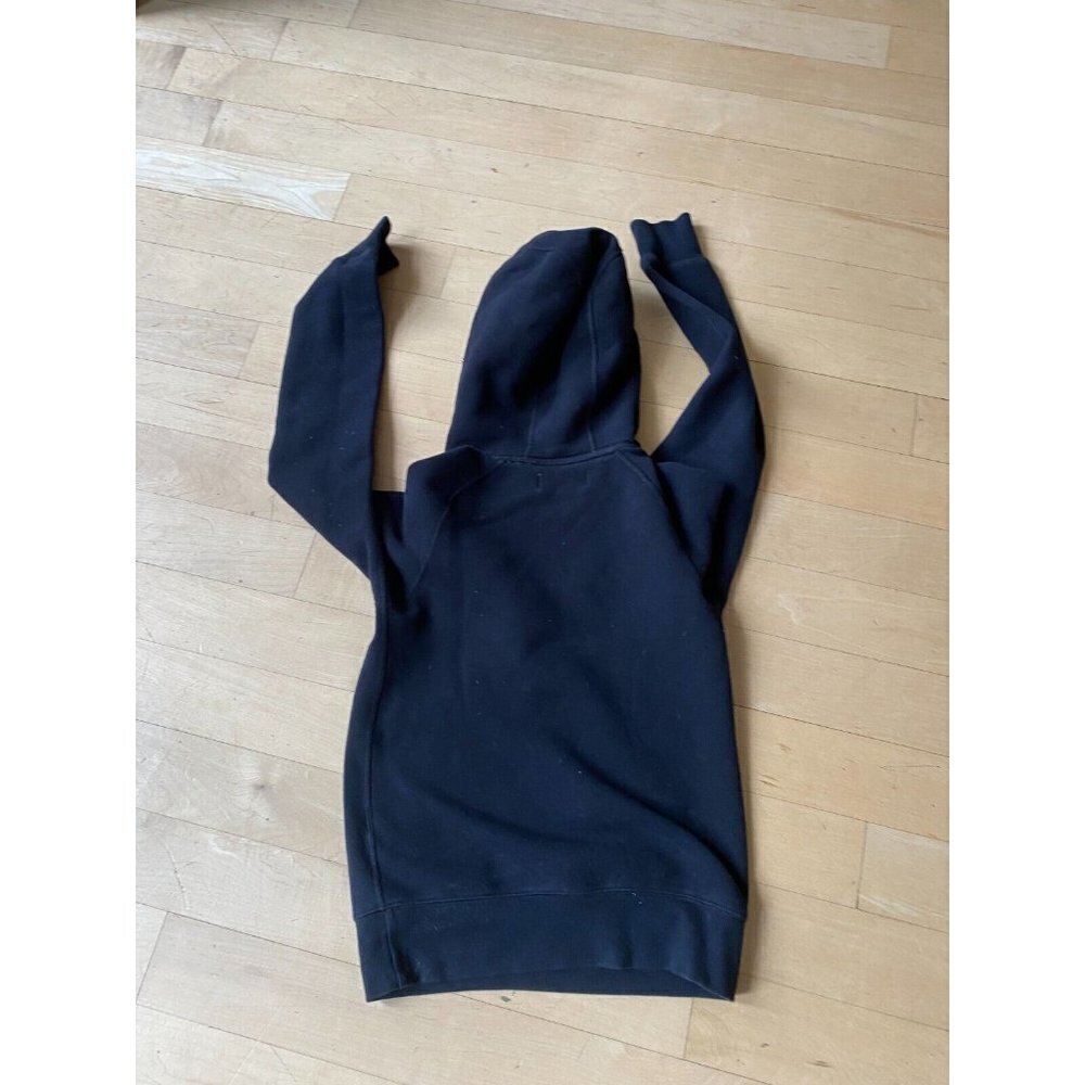 TNA Aritzia womens black hoodie pink logo sz XXS Sweatshirt - Picture 4 of 5